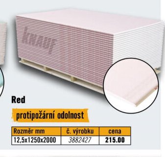 Sádrokarton Red