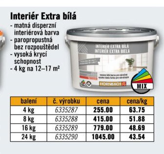Interiér Extra bílá