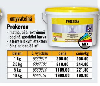 Omyvatelná Prokeran