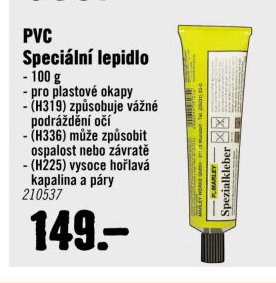 PVC Speciální lepidlo