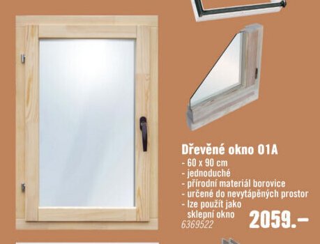 Dřevěné okno 01A