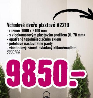Vchodové dveře plastové A2210