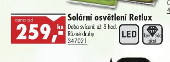 Solární osvětlení Retlux