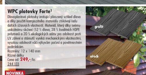 WPC plotovky Forte
