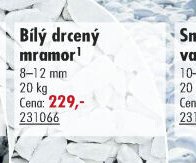 Bílý drcený mramor