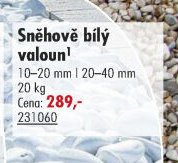 Sněhově bílý valoun