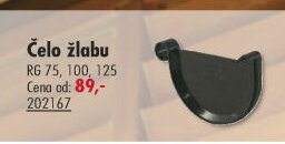 Čelo žlabu