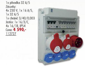 Zásuvková rozvodnice 112727