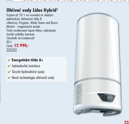 Ohřívač vody Lidos Hybrid