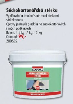 Sádrokartonářská stěrka