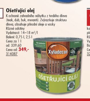Ošetřující olej