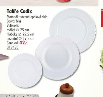 Talíře Cadix