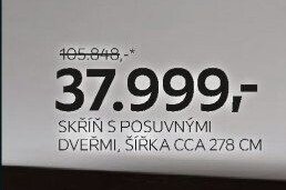 Skříň s posuvnými dveřmi
