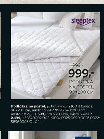 Podložka na postel