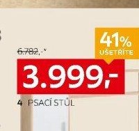 4 psací stůl