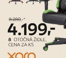 8 otočná židle, cena za ks
