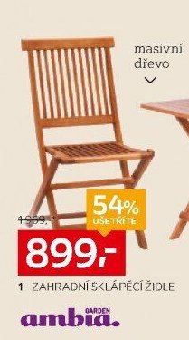 Zahradní sklápěcí židle