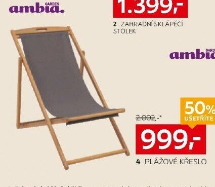 Plážové křeslo