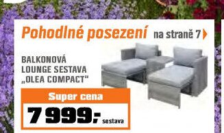 BALKONOVÁ LOUNGE SESTAVA OLEA COMPACT