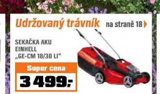 SEKAČKA AKU EINHELL GE-CM 18/30 LI
