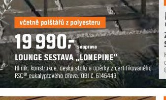 LOUNGE SESTAVA „LONEPINE