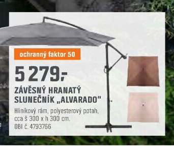 ZÁVĚSNÝ HRANATÝ SLUNEČNÍK „ALVARADO