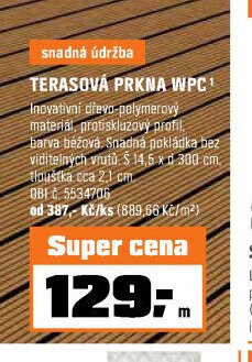 TERASOVÁ PRKNA WPC