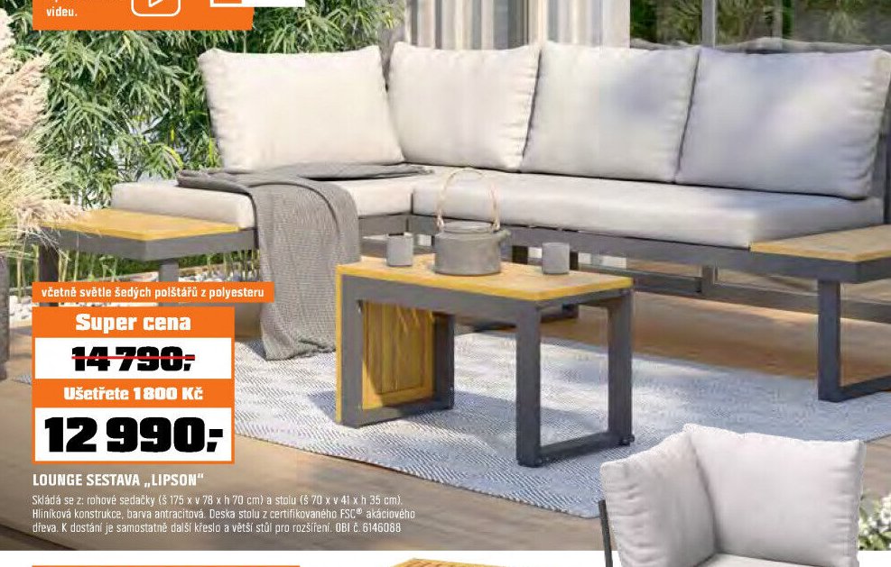 Lounge sestava Lipson