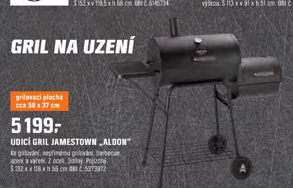 UDICÍ GRIL JAMESTOWN „ALDON“