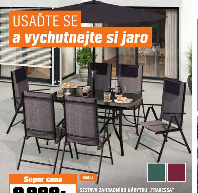 SESTAVA ZAHRADNÍHO NÁBYTKU „TRAVESSA“