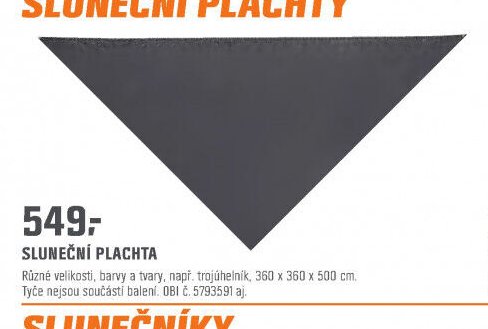 SLUNEČNÍ PLACHTA
