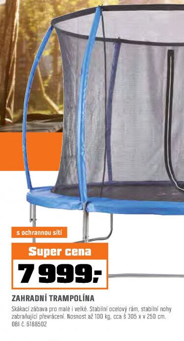 ZAHRADNÍ TRAMPOLÍNA