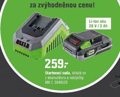 Startovací akumulátorová sada