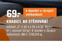 KRABICE NA STĚHOVÁNÍ