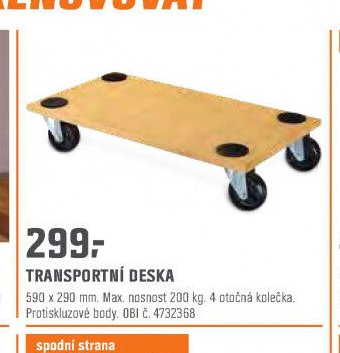 TRANSPORTNÍ DESKA