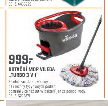 ROTAČNÍ MOP VILEDA „TURBO 3 V 1“