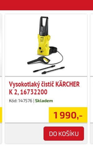 Vysokotlaký čistič KÄRCHER K 2, 16732200