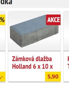 Zámková dlažba Holland 6 x 10 x