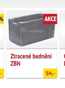 Ztracené bednění ZBN