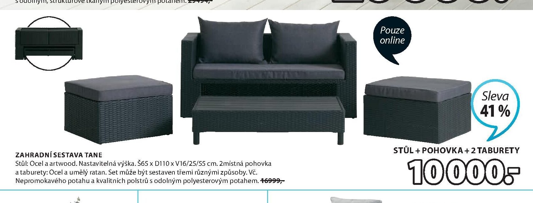 ZAHRADNÍ SESTAVA TANE