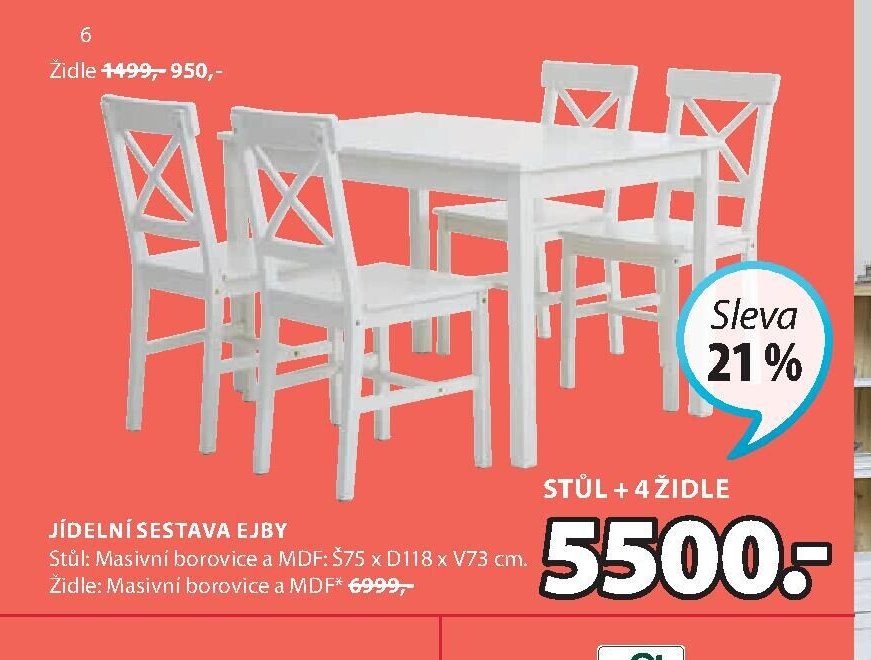 Jídelní sestava EJBY