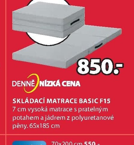 Skládací matrace BASIC F15