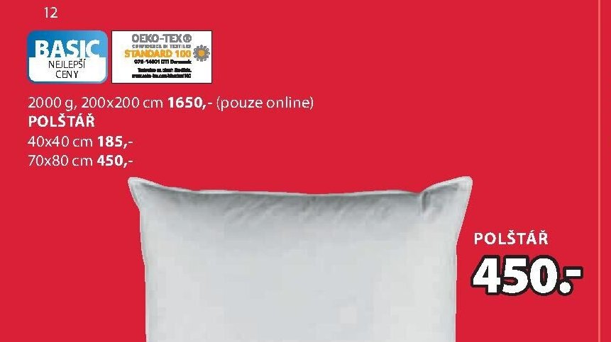 BASIC polštář