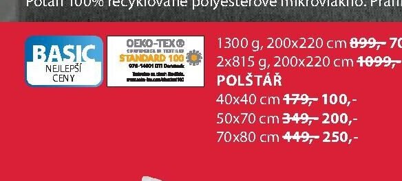 BASIC Polštář