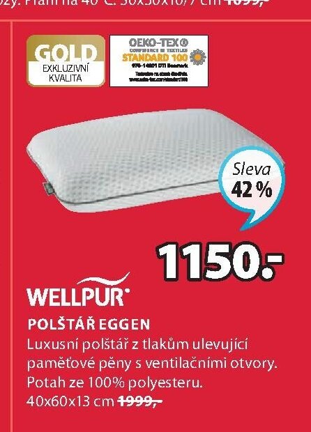 GOLD Polštář EGGEN