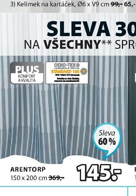 Sprchový závěs ARENTORP