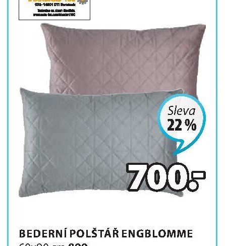 BEDERNÍ POLŠTÁŘ ENGBLOMME