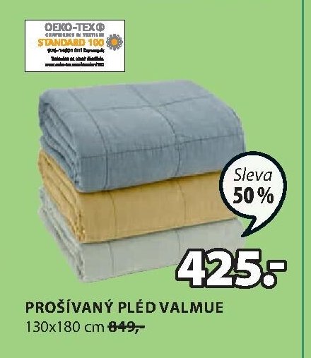 PROŠÍVANÝ PLÉD VALMUE