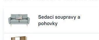 Sedací soupravy a pohovky