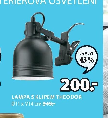 LAMPA S KLIPEM THEODOR